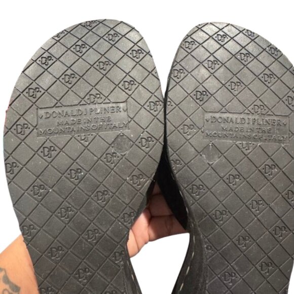 Donald J. Pliner Toe Black Y2K Whimsigoth Wedge Platform Salya Sandals (SZ 10 M) - Picture 11 of 13